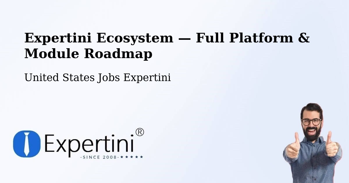 Expertini Ecosystem — Full Platform & Module Roadmap – Romulus